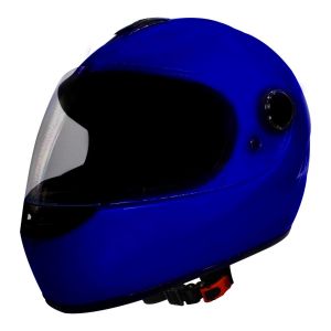 Habsolite HB-SB01 Shadow Full Face Helmet with Clear Visor & Adjustable Strap for Men & Women Bike Motorcycle Scooty Riding (Blue, M)