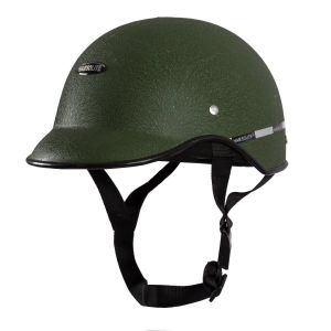 Habsolite HB-MWG2 Mini Wrinkle All Purpose Safety Helmet with Quick Release Strap for Men & Women (Green, Free Size)