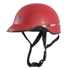 Habsolite HB-MWR Mini Wrinkle All Purpose Safety Helmet with Quick Release Strap for Men & Women (Red, Free Size)